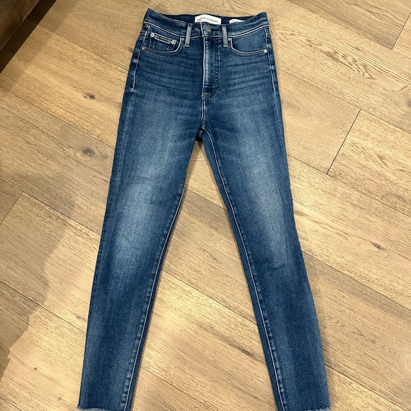DENIM FORUM - Lola skinny jean crop size 25 dark blue - Picture 1 of 3